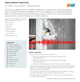 Audio Exception Detection in White Stone,  VA